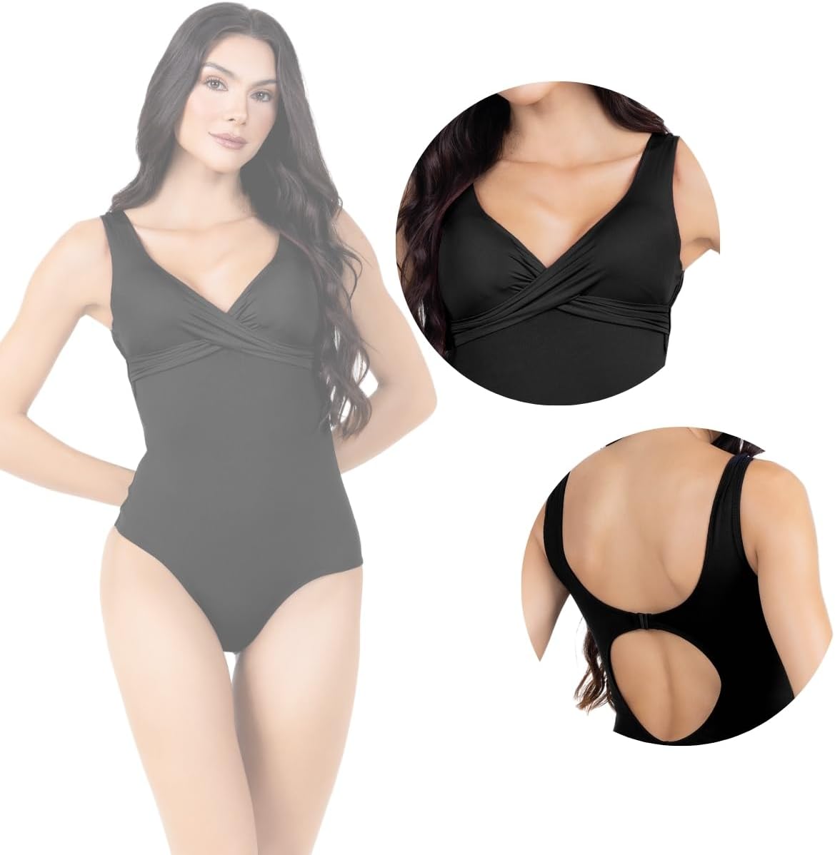 Maiô Body Feminino Modelo 2022 Chapa Barriga Com Bojo Neon Transpaçado Bicolor Confortável Modelador Casual Praia Piscina Natação Levanta Bumbum