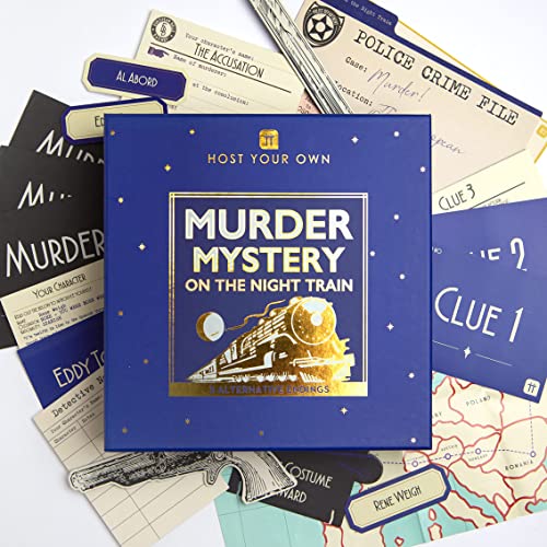 Talking Tables Reusable Murder Mystery On The Train Game Kit Host Your Own Games Night Orient Express 1930S Themed Dinner Party 3 Alternative Endings Fancy Dress Up After Dinners #TOP4