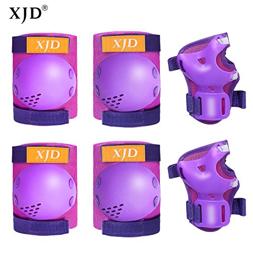 XJD Kids Protective Gear Set Girls Boys Knee Pad Elbow Pads Guards Wrist