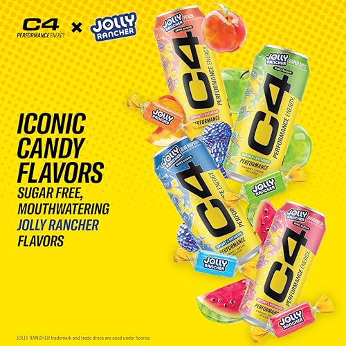 image for Cellucor C4 Performance Energy Drink | JOLLY RANCHER Variety Pack | Ze