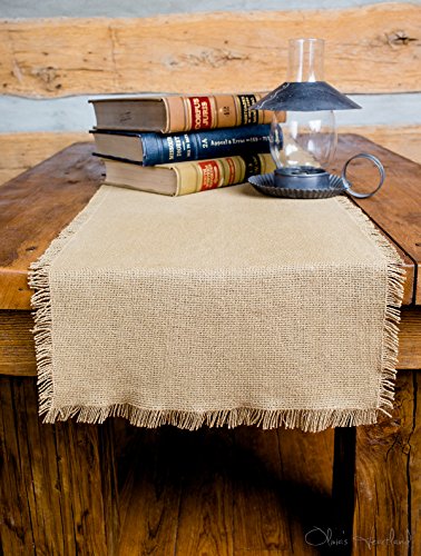 Deluxe Burlap Natural Tan Runner - 13x48
