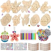 Дървена висулка Великден за боядисване, 264...