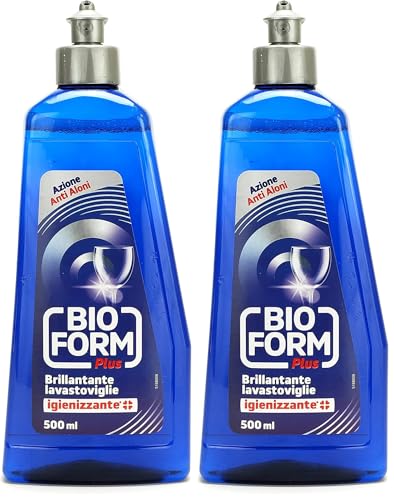 Hemir Bioform Plus Abrillantador lavavajillas higienizante – 500 ml, El embalaje puede variar (Paquete de 2)