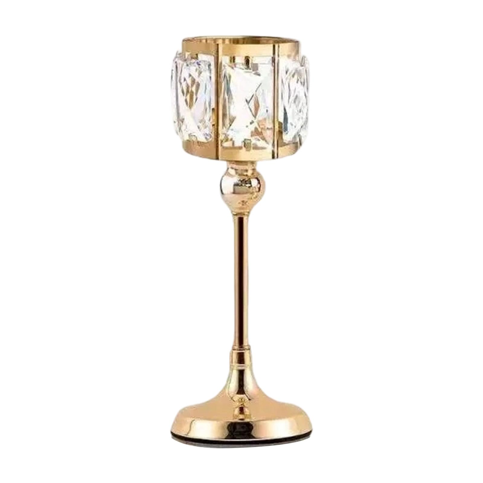 Crystal Tealight Candelabra Votive Stand Wedding Centerpieces Crystal Candlestick Holders Table Decorations Votive Stand
