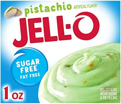 Jell-O Sugar-Free Instant Pudding & Pie Filling, Pistachio, 1-Ounce Boxes (Pack of 24) by Jell-O