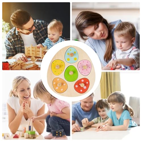 Jouet didactique pour apprendre les formes : cadeau idéal d'éveil en bois - 5
