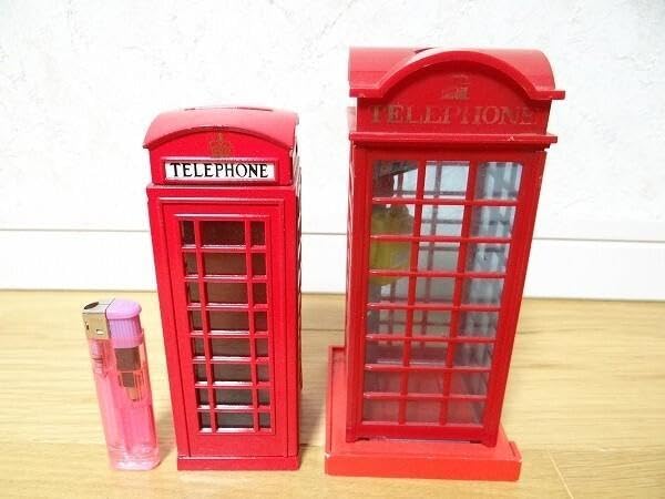Amazon.co.jp: ビンテージ ZELOX テレホンボックス 公衆電話 貯金箱 2