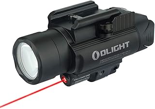 OLIGHT Baldr RL 1120 Lumens Flashlight, Ultra Bright LED Rail-Mounted Flashlight with Red Beam and White Beam Combo, 240 Meters Beam Distance Light Powered by Batteries