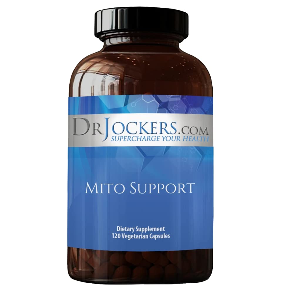Mito Support by Dr. Jockers, Energy Boost, Cognition Support, B Vitamins, Magnesium, May Improve Athletic Performance, 30 Day Supply
