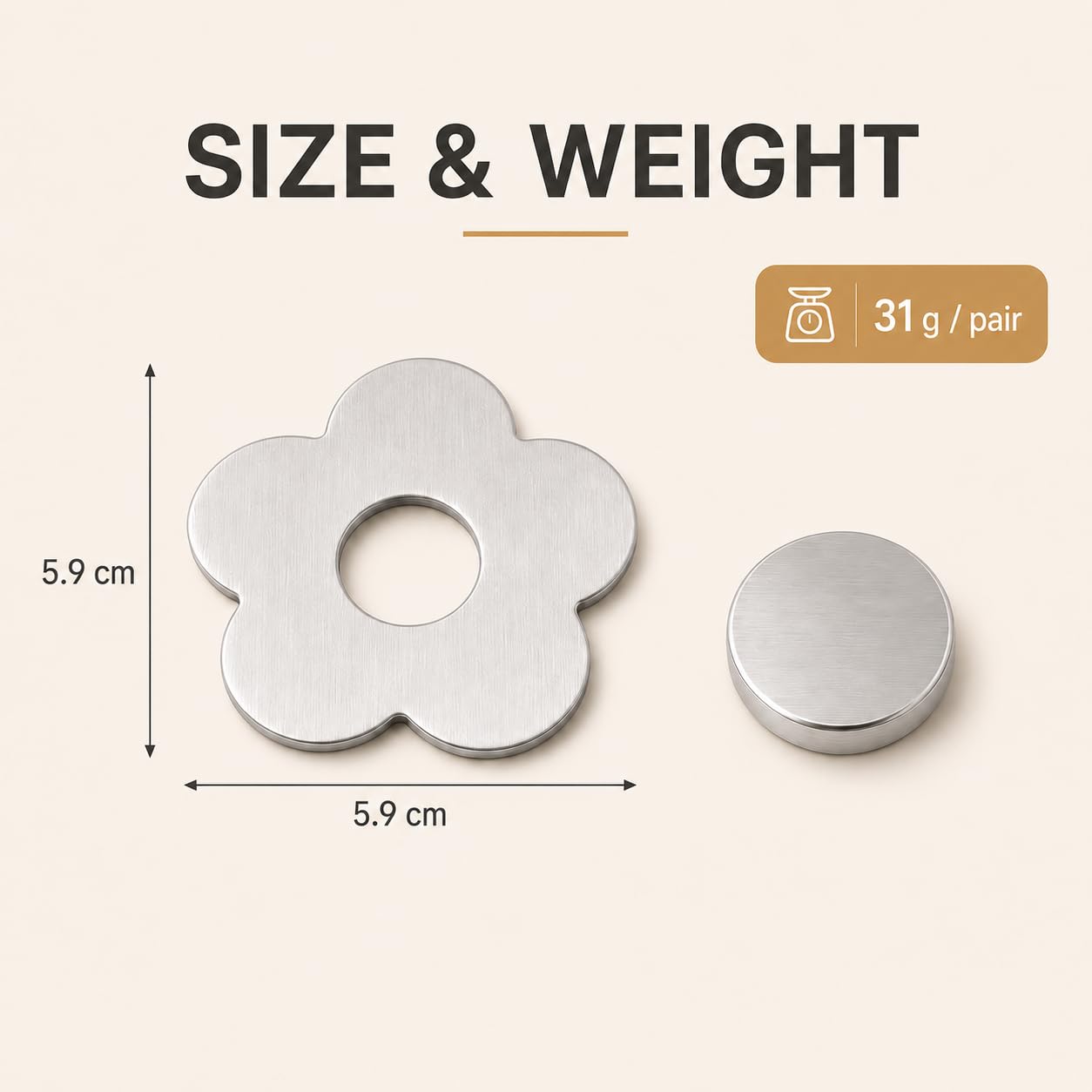 12 Piezas Pesas para Mantel, sujetamanteles magnéticos de Acero Inoxidable, Soportes para Mantel en Forma de Flor para Exterior y Picnic, Resistentes al Viento, para Camping y Actividades