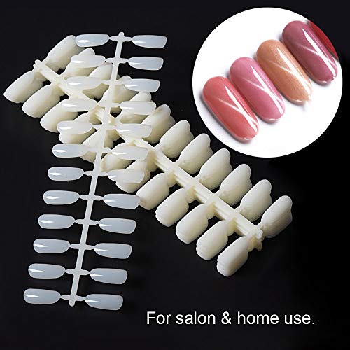 Andoer 240 unidades unhas falsas ovais unhas falsas para uso em salão de beleza Faça você mesmo unha