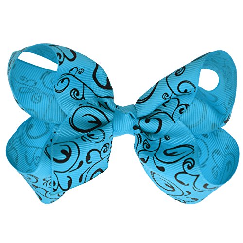 Lclhb 4.5 Inch Printed Ribbon Bow Boutique Baby Girl Hair Clips For Teens Children 20Pcs #TOP5