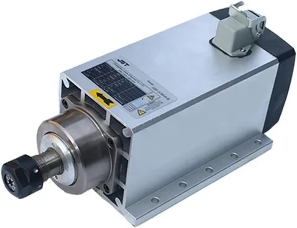 Square Air Cooling Router Motor 6KW 18000RPM ER32 Milling Machine Tool Computerized Numerical Control Carving Machine