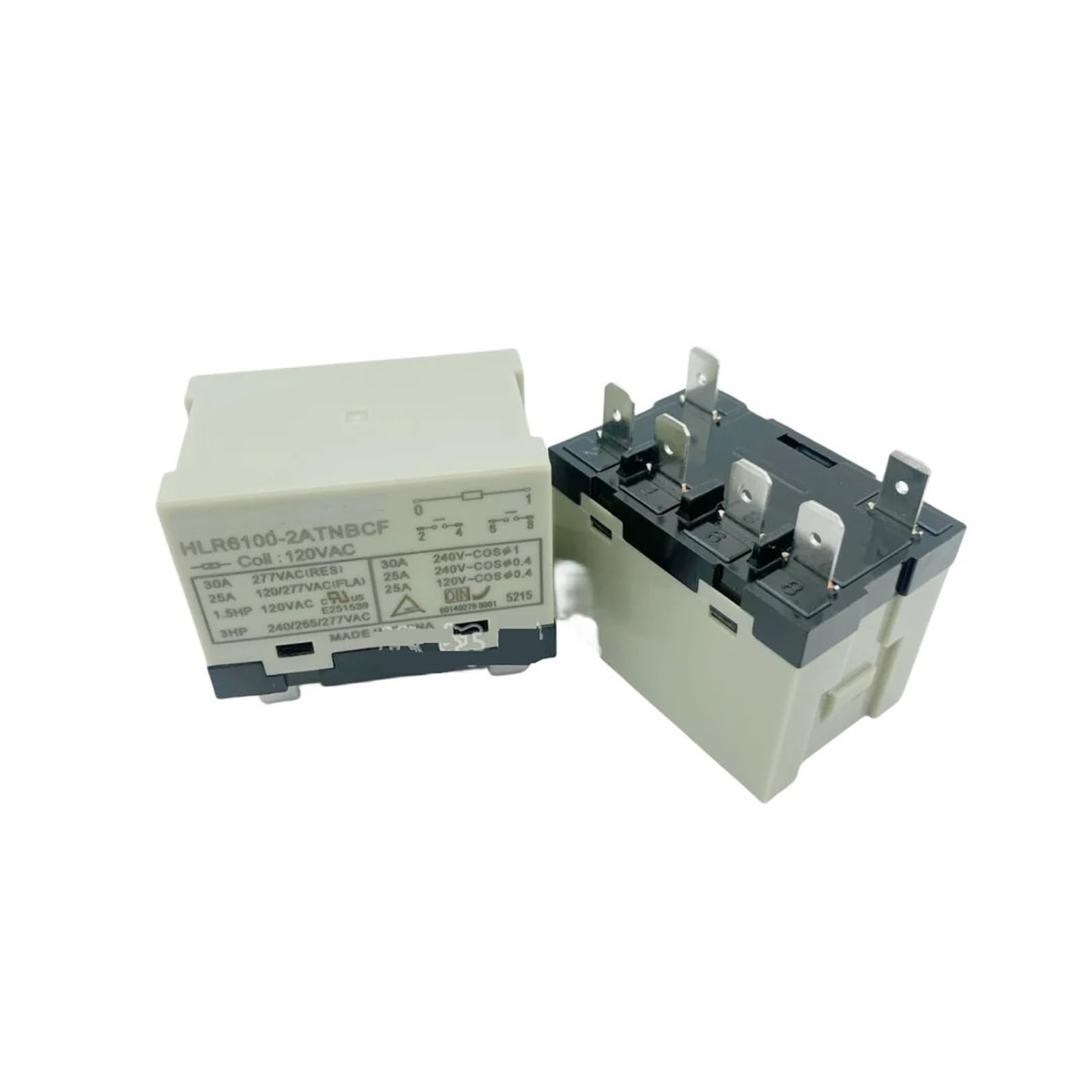 Relais HLR6100-2ATNBCF 208-240VAC à 6 broches pour climatisation et chauffage