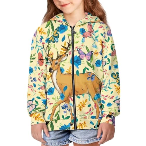 Pinupub Kids Zip Up Hooded Sweatshirt Long Sleeve Casual Sports Jacket With Pocket For Boys Girls 5