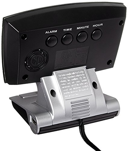 Westclox 71014X 0.9 Led Plasma Screen Alarm Clock With Usb Charging Port, Black #TOP2