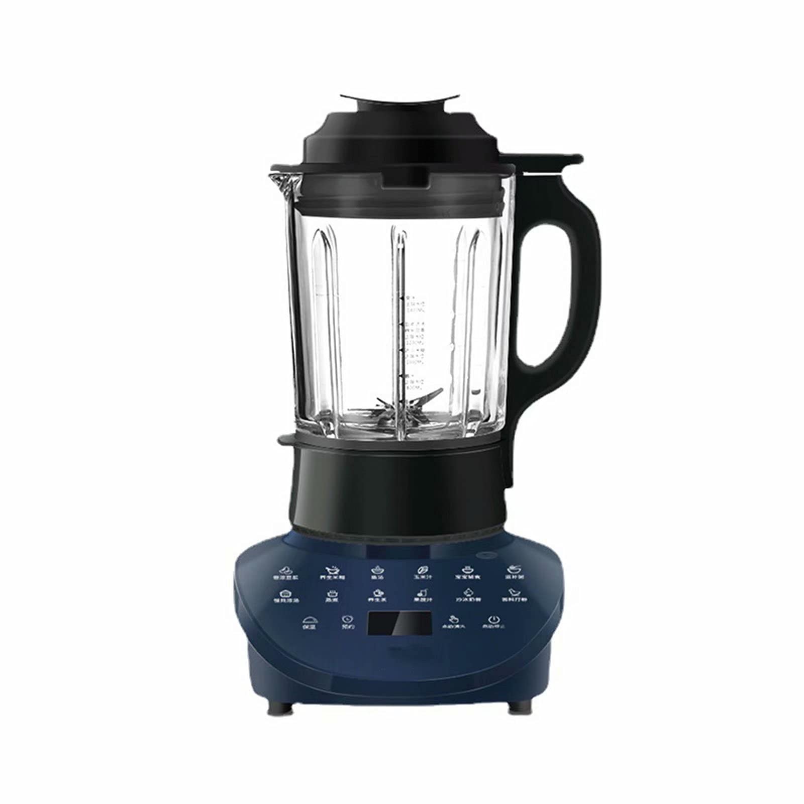 Blender Smoothie Maker, mixer con brocca da 1,75 litri, frullatore ad alta velocità con 8 lame affilate in acciaio inossidabile (blu A) little surprise