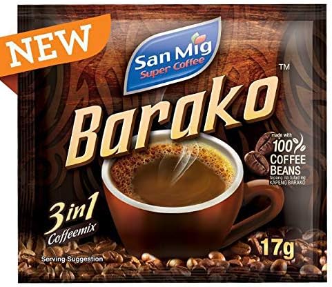 San Mig Barako 3 in 1 Coffee Mix 17gr Pack Of 10