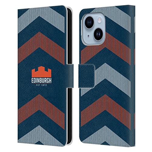 Étui Edinburgh Rugby pour iPhone 14 Plus coque portefeuille cuir