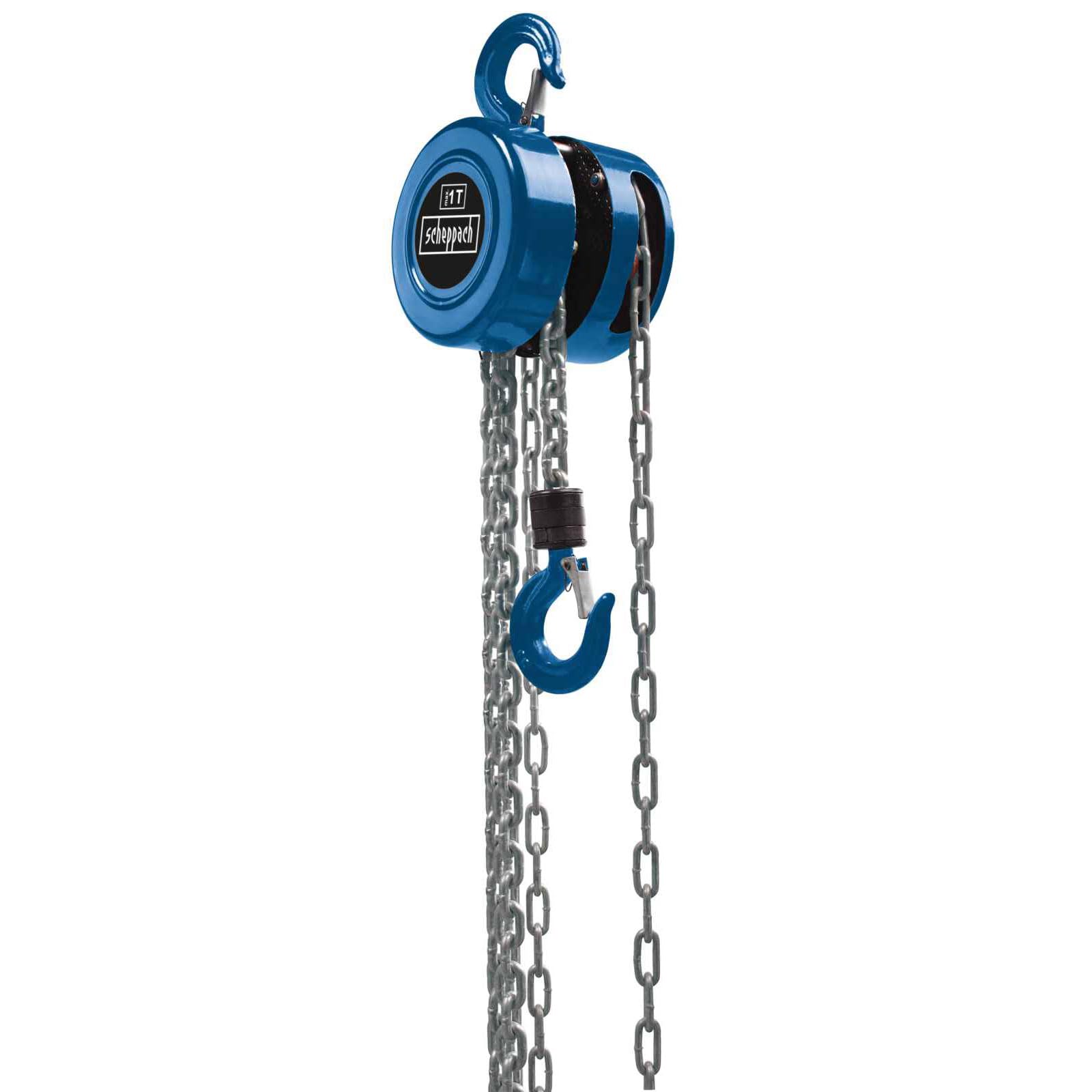 Scheppach CB01 Chain Hoist | 1000kg Load Capacity | 3m Lift Height | Manual Chain Hoist | Safety Hook