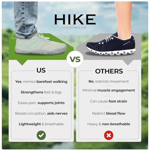 Image of Hike Footwear Caspar Pro HF - Non-slip and Healthy Comfortable Winter Barefoot Pro Shoes Provide Warmth and Support, Natural Walking Hike Boots For Women Men