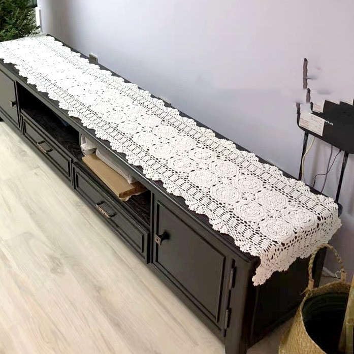 Chemin de Table Rétro Pastoral pour Décoration Cuisine et Repas de Famille