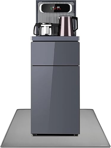 Dispensador de agua impermeable con borde elevado para suelos de madera dura y protector de encimera, tapete dispensador de agua antideslizante,