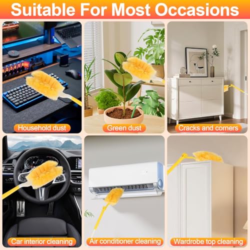Miniatura 7 de Freyeeti 32 Piezas Recambios Compatible Con Swiffer Plumero Atrapapolvo, 360 Para Duster Atrapa Polvo Con Manejar, Poste Telescópico, Para Pelo De Animales, Polvo, Suciedad