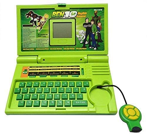 OANGO English Learning & Educational Kids Ben 10 Laptop Notebook Computer 20 Activities Games Including Mouse Control, Sound, Display Toy Indoor|Outdoor for Girls Boys (Early Age Development Toys)