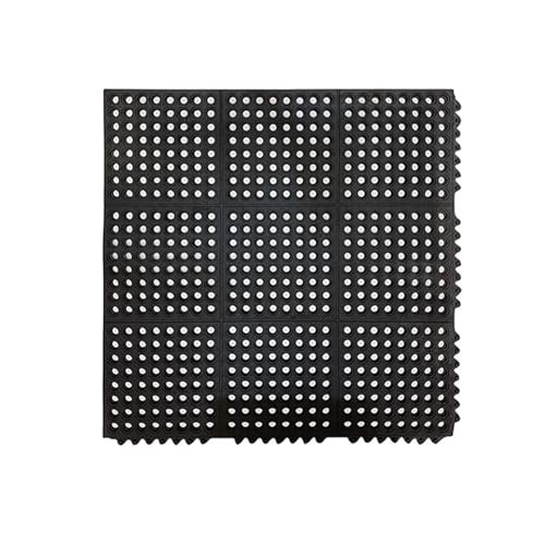 Tapis de sol en caoutchouc antidérapant 93 x 93 cm pour cuisine et bar