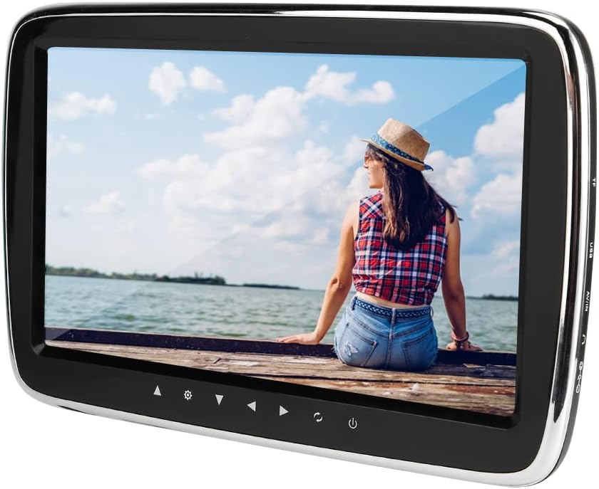 Car Monitor 10.1in with High Definition Screen, Backup Monitor Support, TFT and USB Playback for Great User Experience