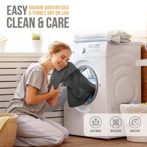 Abeero Home Queen Size Premium Sheet Set - Luxury Hotel Bedding - Cooling Bed Sheets With Elastic Corner Straps - Up To 15" Deep Pocket Mattress - Soft Sheets & Pillowcases - 4 Piece (Queen, Gray) #TOP4