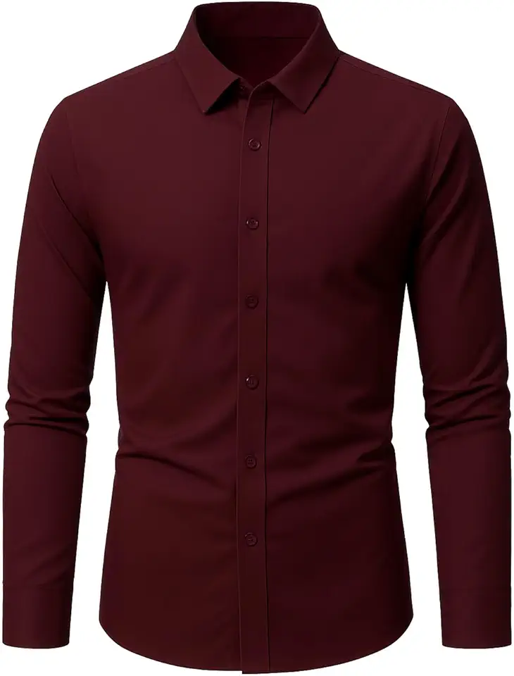 Camisa Social Masculina Slim Fit Manga Longa