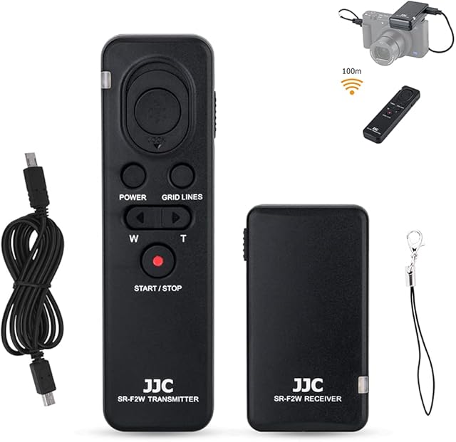 JJC Wireless Remote Control for Sony Z-V1 A1 A7RIVA A7RIV A7RIIIA A7SIII A7III A7 A9 RX0 II RX100VII RX10IV A6000 FDR-AX700 AX43 AX60, Multi-Interface Remote Commander Replaces Sony RMT-VP1K & RM-VPR1
