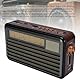 Retro Tragbares Radio, Kleiner Vintage AM FM Shortwave -Radio mit Bluetooth, Solar oder Batterie Betrieben, für den Notfall Im Freien Beleuchtet Im Freien