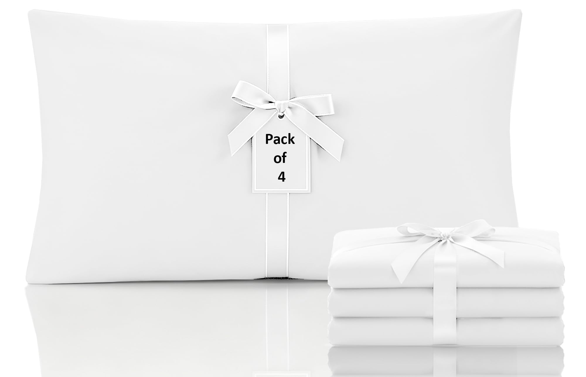 Moonlight Bedding Pillow Cases 2 Pack – Beige Pillowcases Envelope Closure Super Soft Brushed Microfiber Standard House Wife Pillow Covers, (50 X 75 CM) — view 56