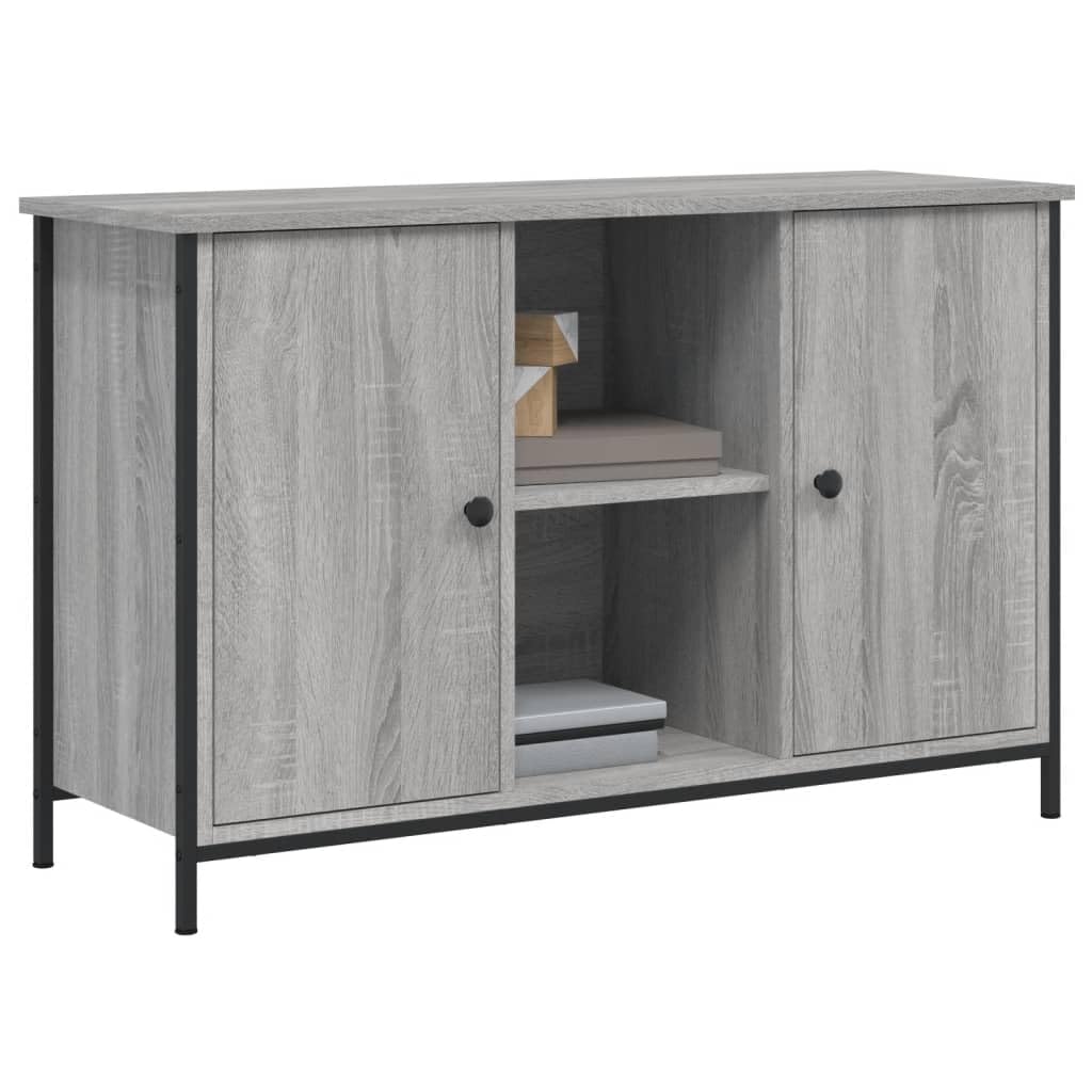 Mobile libreria e porta tv Mobile camera Mobile TV Grigio Sonoma 100x35x65 cm in Legno Multistrato
