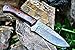 BIGCAT ROAR Handmade Damascus Hunting Knife - Bushcraft Fixed Blade Hunting Knife with Sheath and Walnut Wood Handle - 9″ EDC Skinning Knife - Little Champ