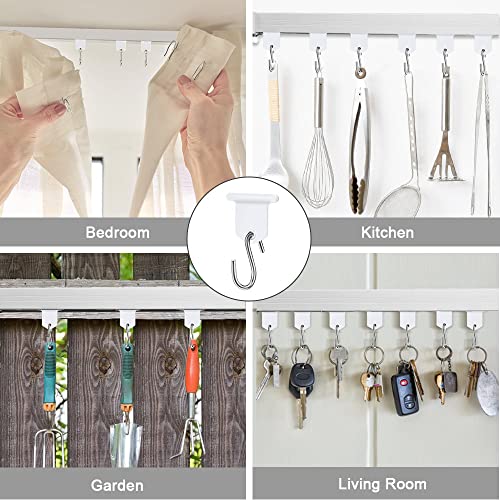 URAQT RV Awning Hooks, 17 PCS RV Awning Accessory Hangers, Camping Awning Hook, Piping Rail Accessories for Motorhome, Caravan, Christmas Party, Camping Tent, Indoor and Outdoor Decoration - Image 5