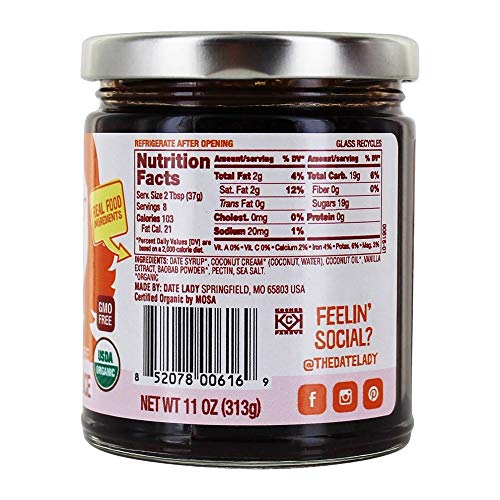 Date Lady Organic Coconut Caramel Sauce | Vegan, Paleo, Gluten-free & Kosher (1 Jar) - Thumbnail 3