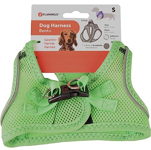 Flamingo Dog Harness Step&Go Bento Green S 30-35cm 37-40cm - Image 2