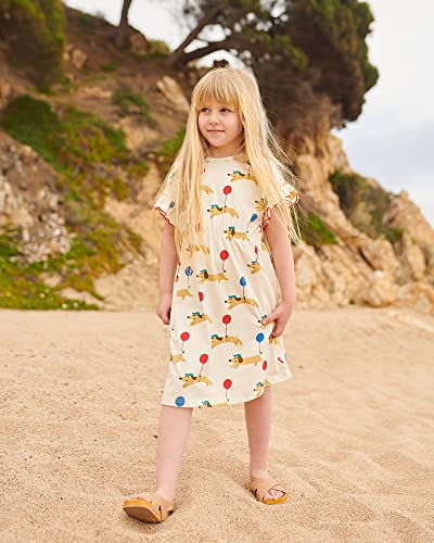 Ozkiz Toddler and Baby Girls' Easter Short Sleeve Summer Cotton Dress 3-7Y2