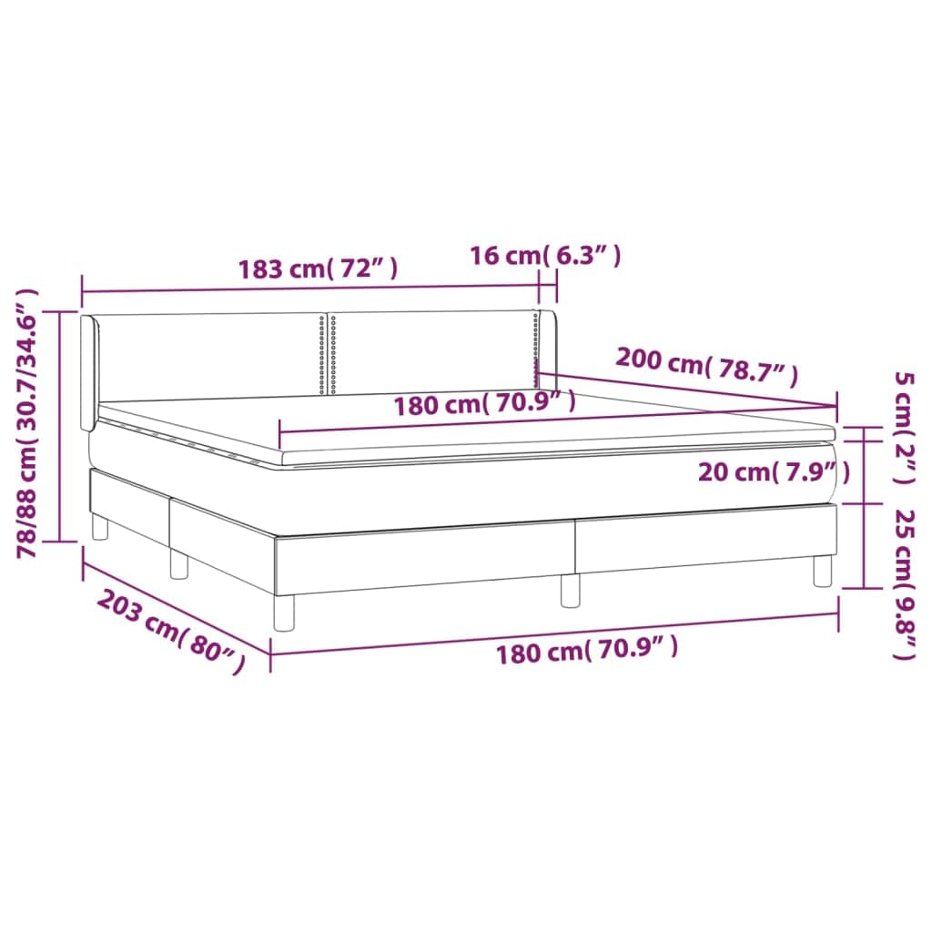 Cama con Colchón de Muelles Ensacados y Cabecero Ajustable, Soporte de Dureza Media para Espalda y Protector de Tela Transpirable, Base de Descanso Estable y Duradera
