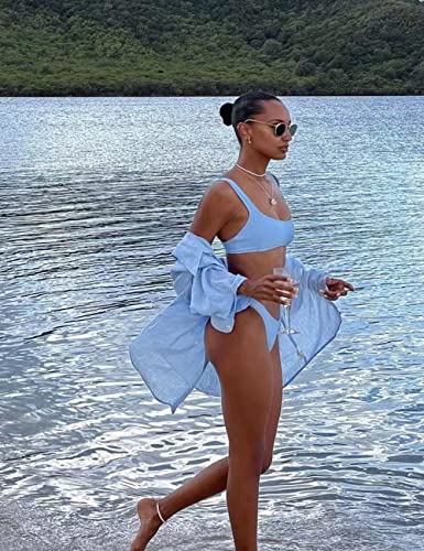 Image of Zicozy Beach Coverup for Women, Swimsuit Coverup Long Sleeve, Bikini Cover Up Shirt, Bathing Suit Cover Ups for Pool