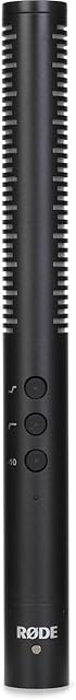 RØDE NTG4 Versatile Supercardioid Condenser Shotgun Microphone with Switchable High-frequency Boost, High-pass Filter and Pad for Location Recording, Foley and Voice Overs