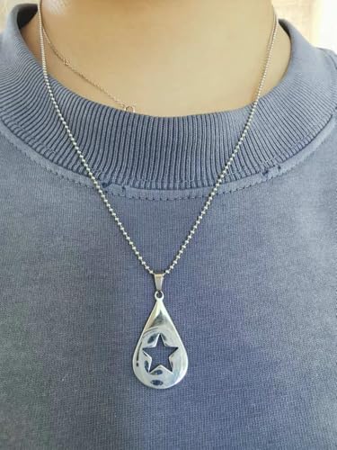 Guitar Pick Star Ball Chain Necklace Solid Stainless Ball Chain Music Inspired Gift Jewellery3