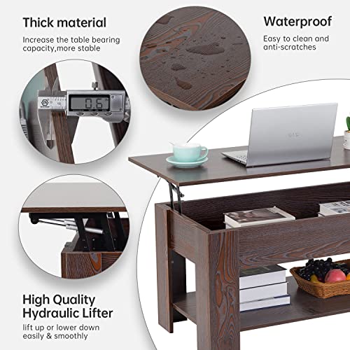 Fdw WCT-T1573 Lift Top Coffee Table thumb #6
