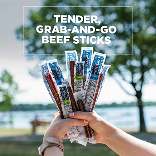 Lorissa's Kitchen Spicy Grass-Fed Beef Jerky Meat Snack Sticks - Keto Friendly Snacks, Gluten Free, No Added Nitrites Or Nitrates, Jalapeno Flavor, 1 Ounce (Pack Of 12) #TOP5