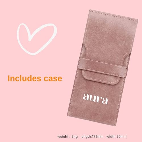 Miniatura 6 de Kit de 4 pinceles sintéticos suaves para sombra de ojos - Para mezclar o corrector. Juego de brochas de sombra de ojos con estuche de aura. Brochas