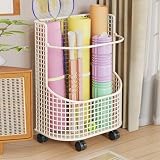 AOBOPO スポーツ用品収納バスケット 家庭用 ラケット ヨガマット ケトルベル ダンベル 収納 学校用 大容量 使いやすい 整理 (ホワイト)